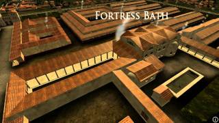 Animation of ancient Roman Fort in Caerleon Wales [upl. by Blas166]