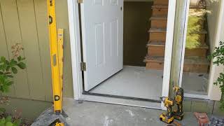 Jeld Wen Front Door Installation  Really crappy products and craftsmanship PART 1 [upl. by Anigar]