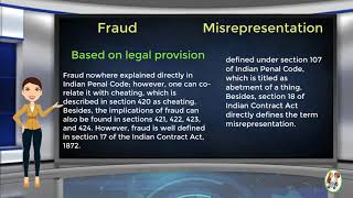 What is Difference Between Fraud amp Misrepresentation [upl. by Gwenni355]