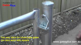 Gate Latch 2 way for round pipe and square [upl. by Ahtel885]