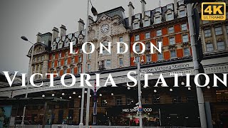 London Victoria Station Walk Through England 4K [upl. by Bee]