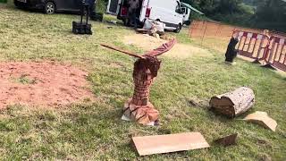 A fabulous range of wooden sculpture at Caerleon festival 2024 [upl. by Cadal]