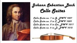 Johann Sebastian Bach  Cello suites in 432 Hz great for reading or studying [upl. by Hgeilyak]