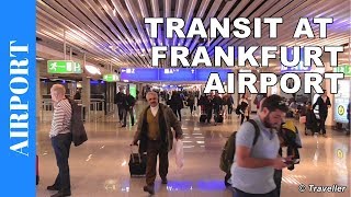 TRANSIT WALK AT FRANKFURT Airport FRA Terminal 1  Connection Flight Transfer Arriving amp Departing [upl. by Ydorb]