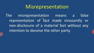 Misrepresentation [upl. by Isla]