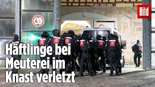 Gefängnismeuterei Polizei stürmt Knast in Thüringen  JVA Untermaßfeld [upl. by Malsi120]